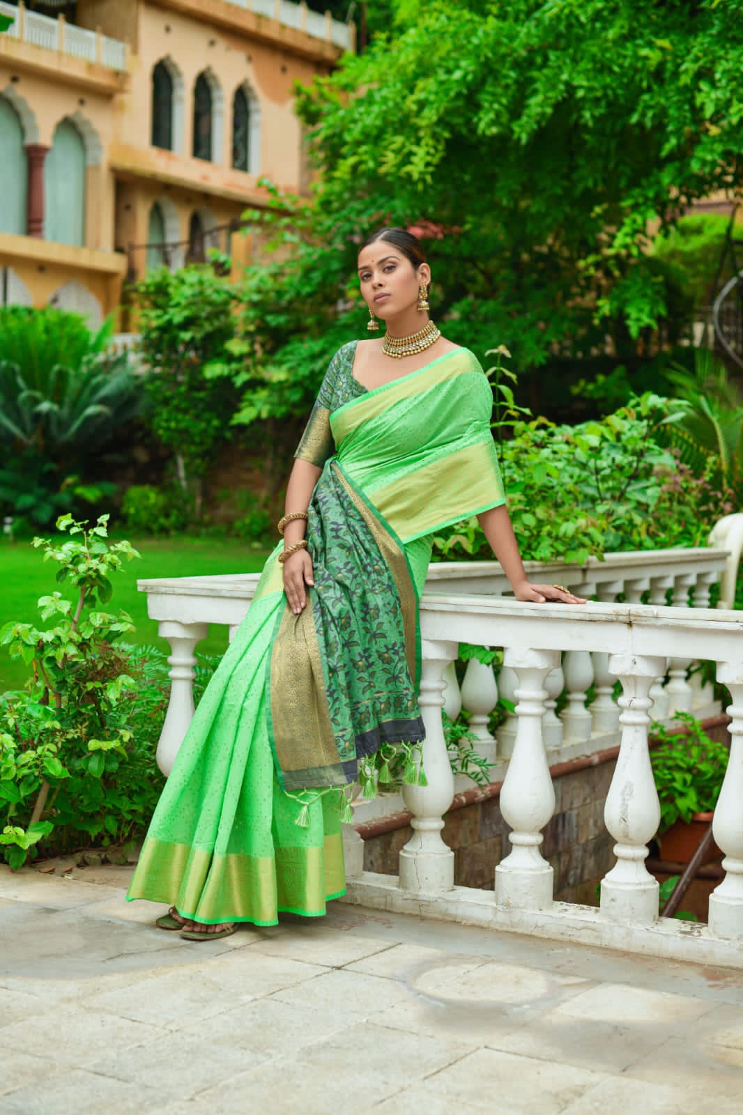 Beautiful Designer Heavy Premium Chanderi Silk Saree