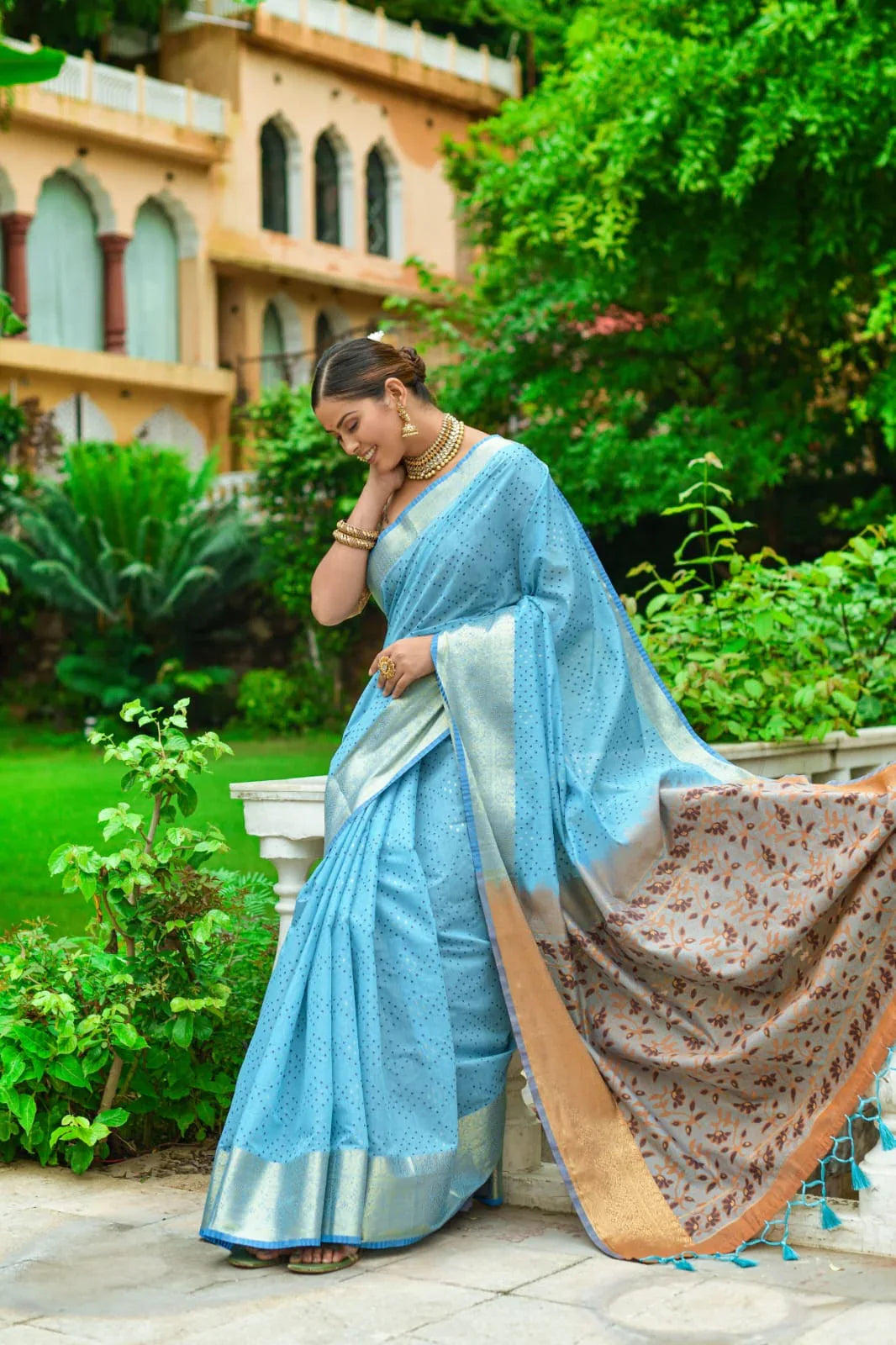 Beautiful Designer Heavy Premium Chanderi Silk Saree