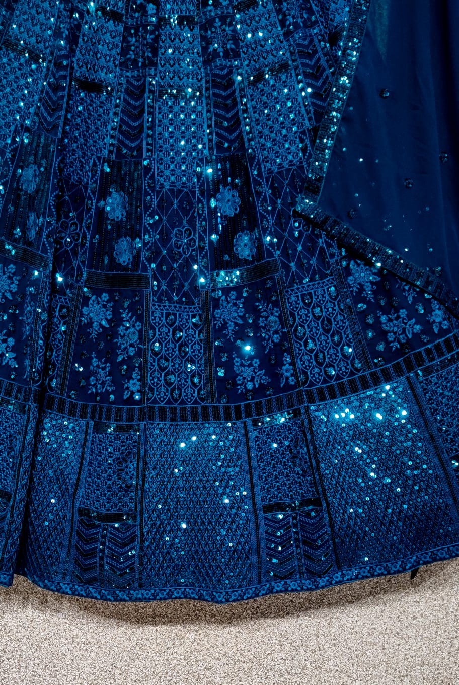 Wedding Designer Heavy Georgette Sequence Lehenga Choli