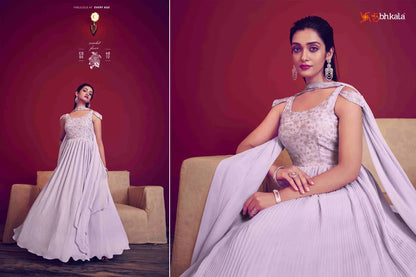 Beautiful Designer Shubhkala Georgette Gown Flory Vol 41 Designs 4972
