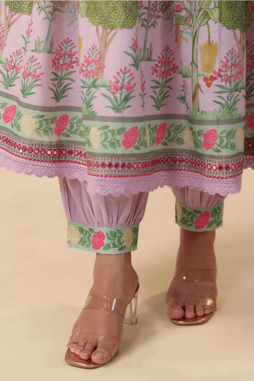Beautiful Designer Pakistani Muslin Alia Cut Suit
