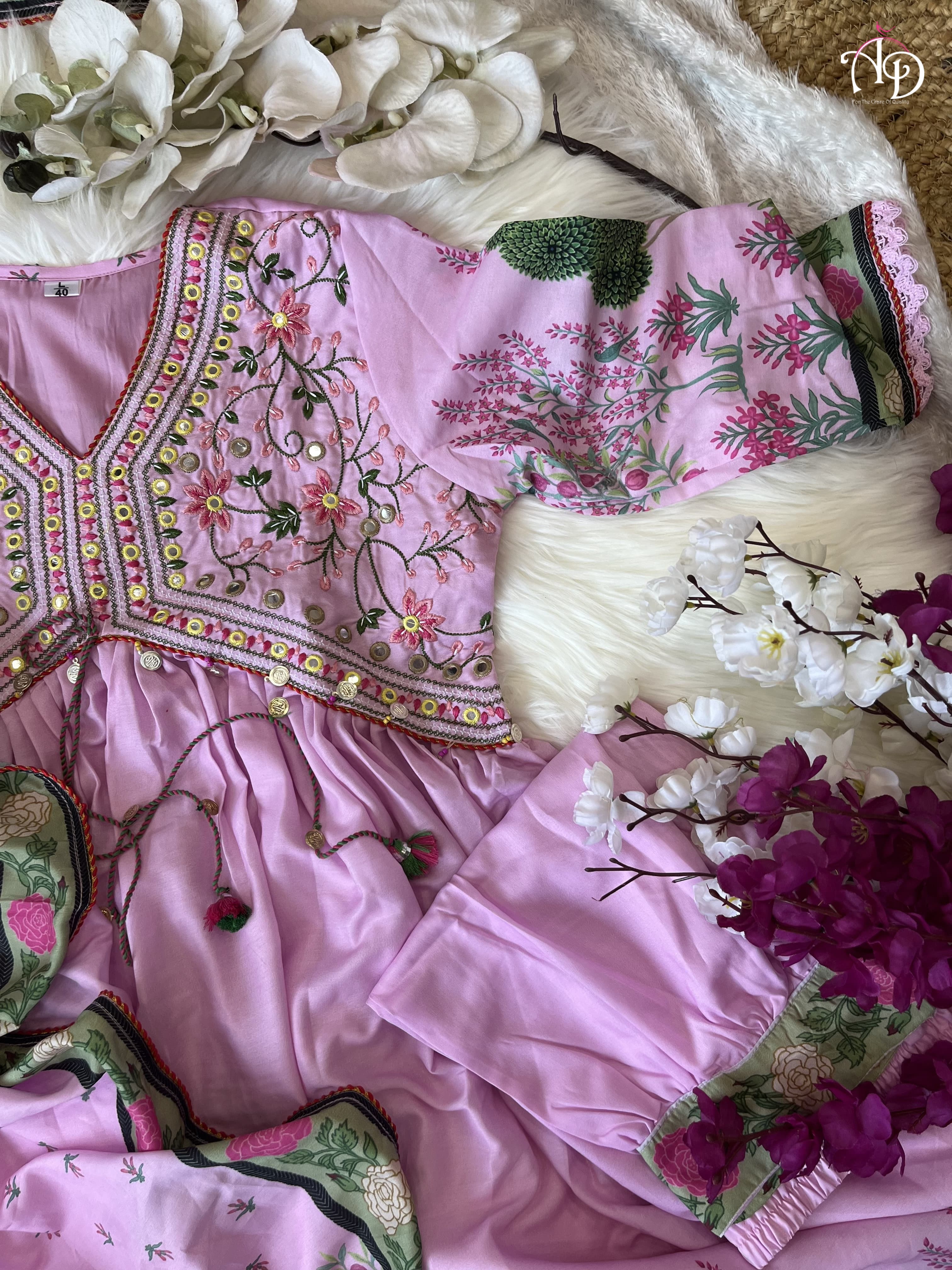 Beautiful Designer Pakistani Muslin Alia Cut Suit