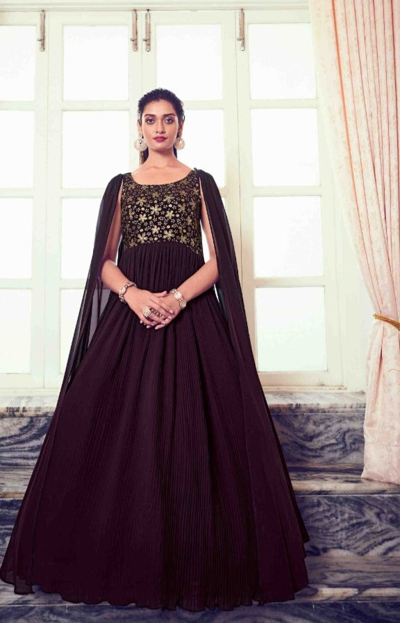 Beautiful Designer Shubhkala Georgette Gown Flory Vol 41 Designs 4971