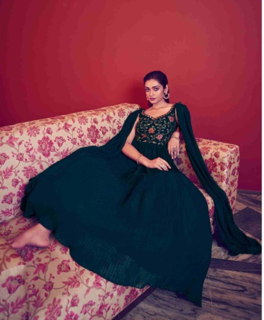 Beautiful Designer Shubhkala Georgette Gown Flory Vol 41 Designs 4973