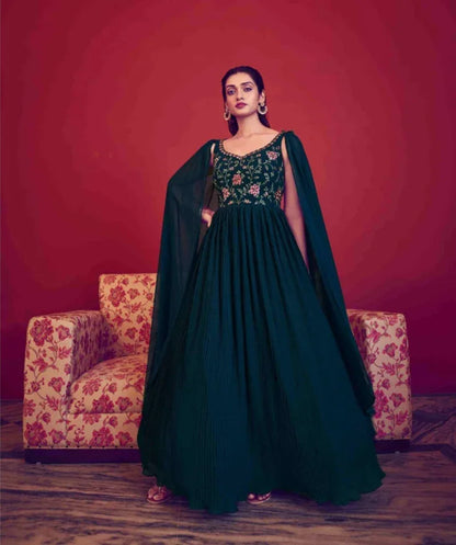 Beautiful Designer Shubhkala Georgette Gown Flory Vol 41 Designs 4973