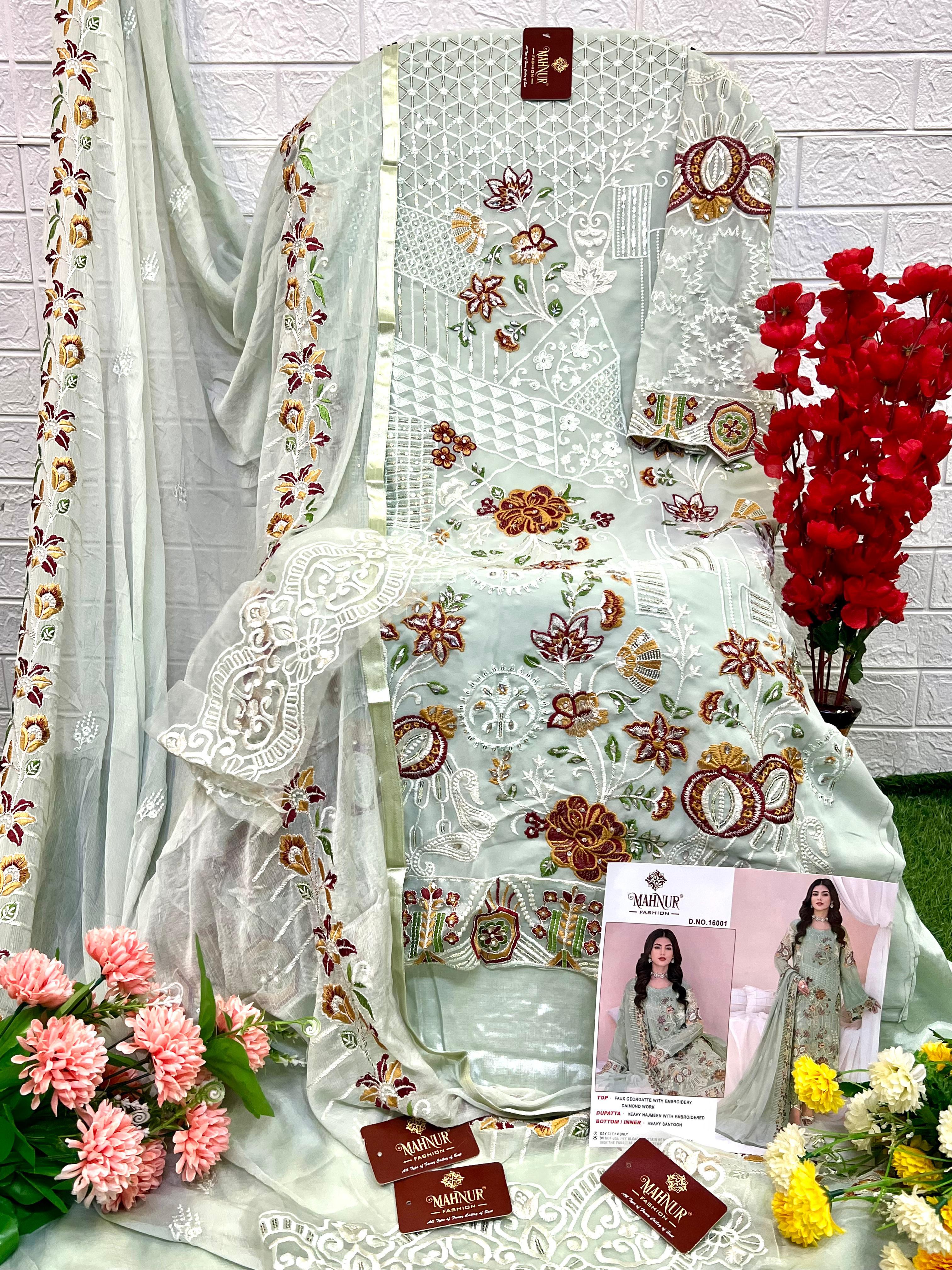 Boutique Designer Mahnur Emaan Pakistani Adeel Premium Collection Vol 16  Salwar Kameez