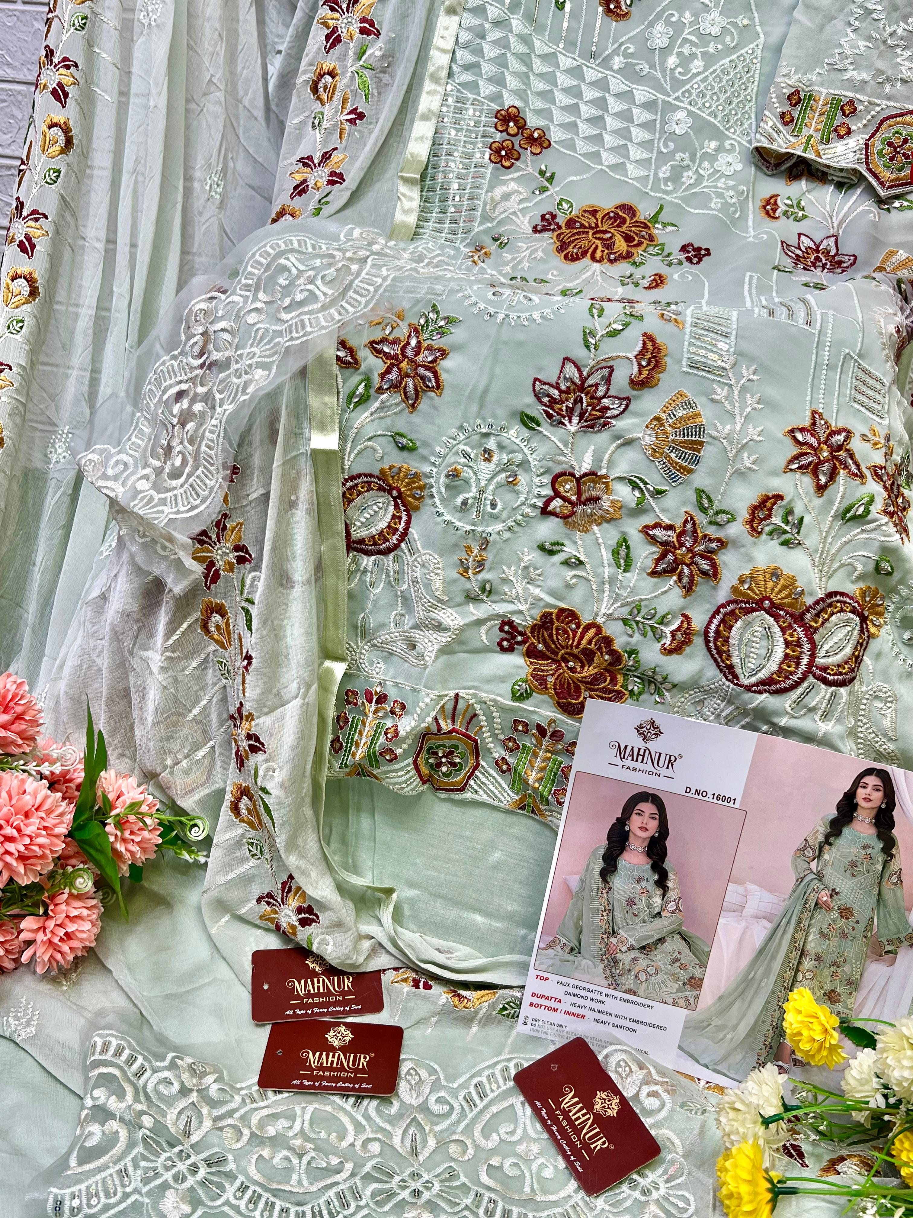 Boutique Designer Mahnur Emaan Pakistani Adeel Premium Collection Vol 16  Salwar Kameez