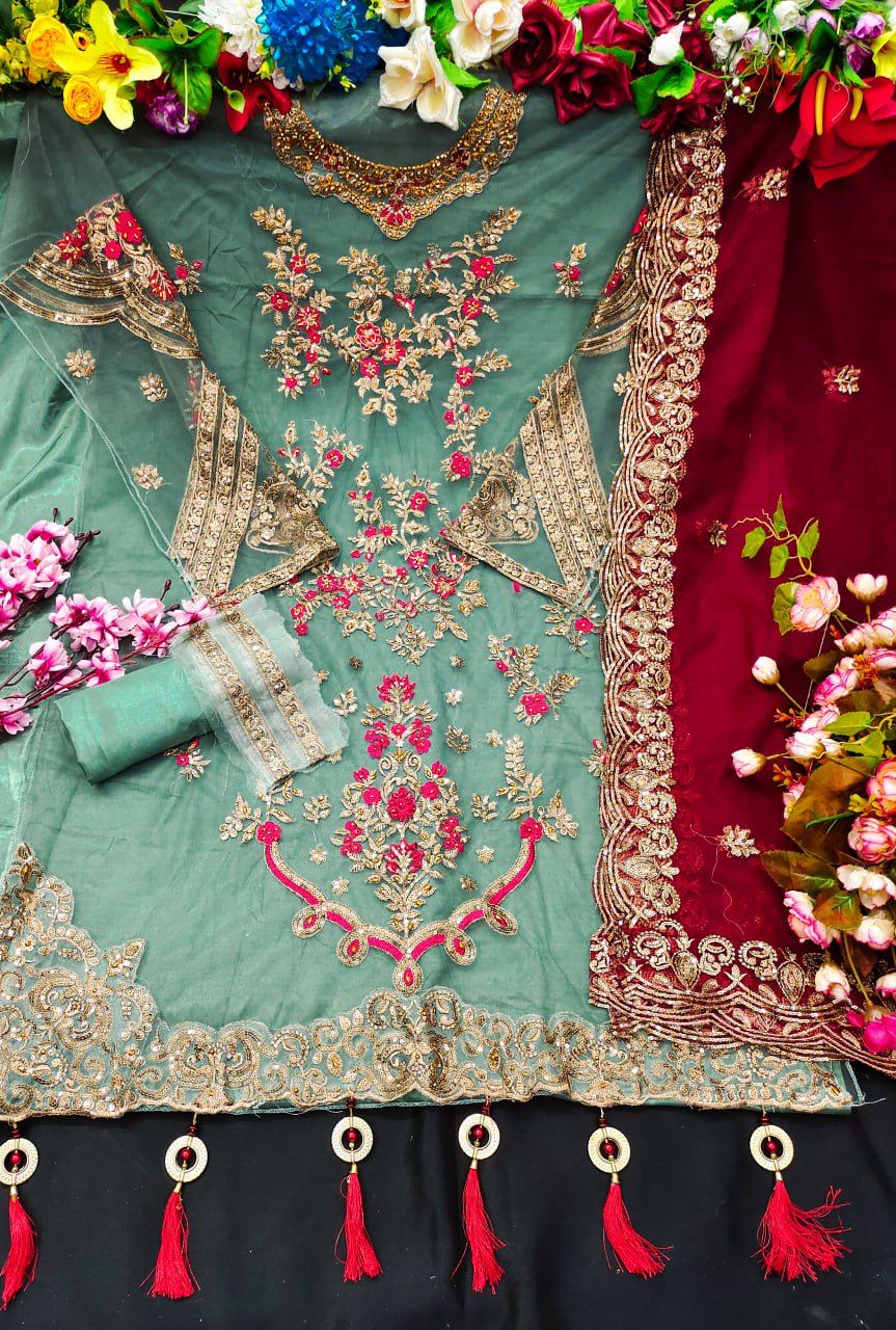 KF - 151 Sequence Embroidery Work Pakistani Suits