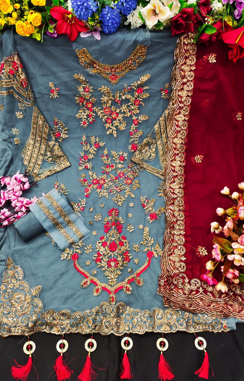 KF - 151 Sequence Embroidery Work Pakistani Suits