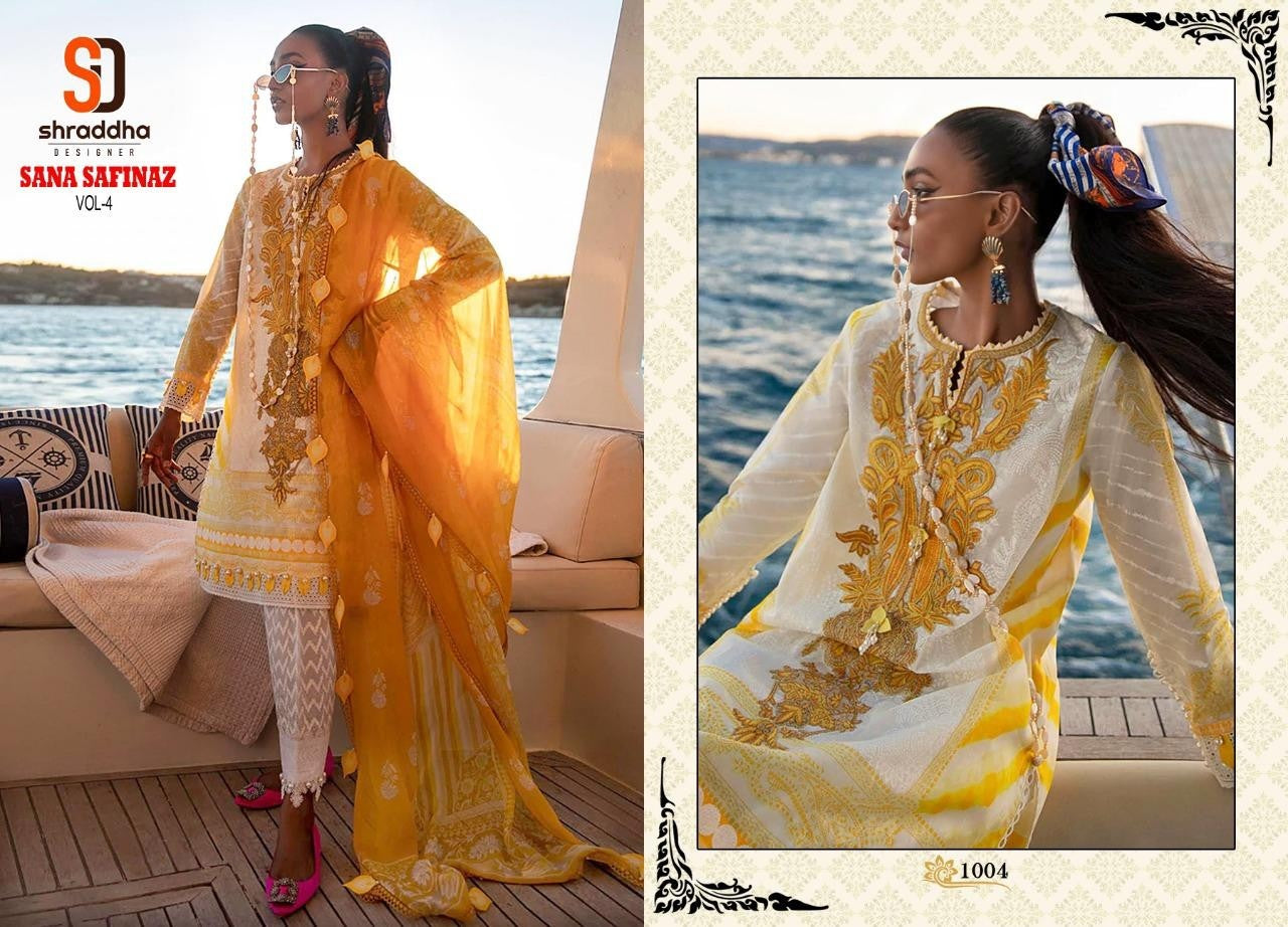 Shraddha Sana Safinaz 2022 Vol 4  Pakistani Suit