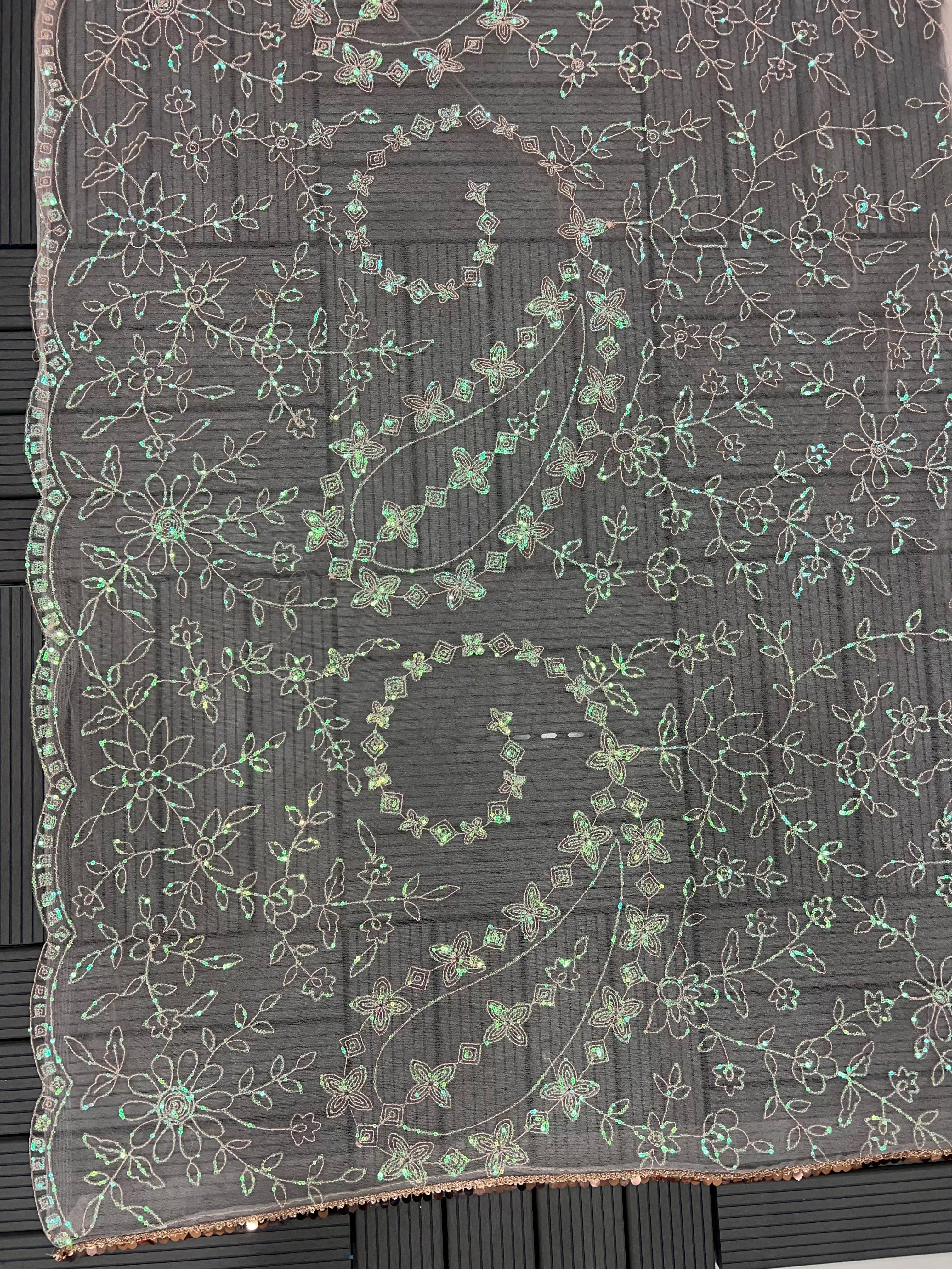 Beautiful Designer Heavy Georgette Exclusive Sequanc Saree Design 5300