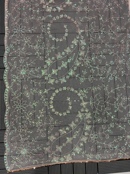 Beautiful Designer Heavy Georgette Exclusive Sequanc Saree Design 5300