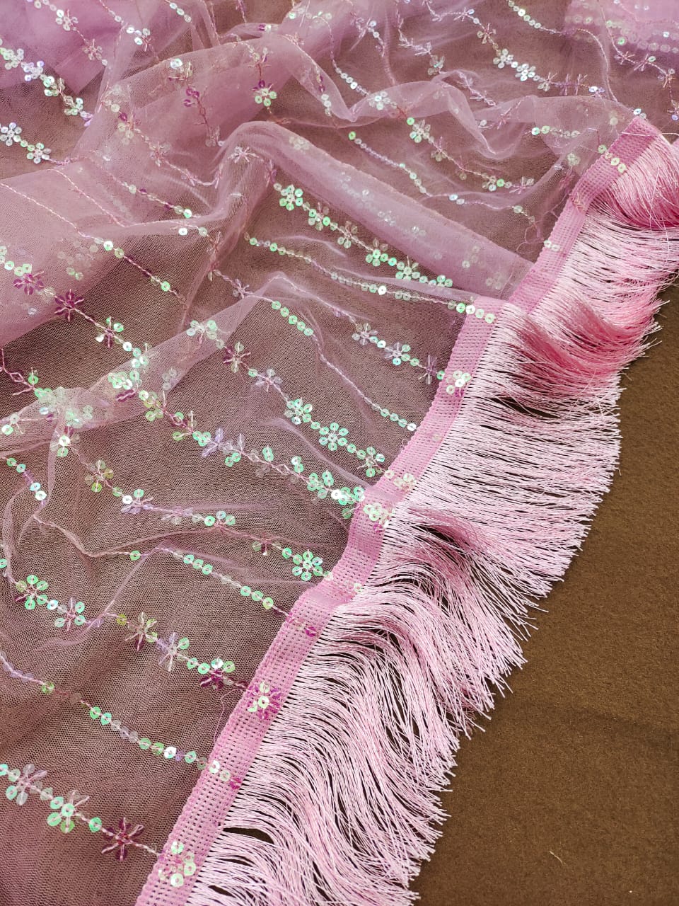 Beautiful Designer Heavy Butterfly Net Exclusive Sequanc Saree Design 5055