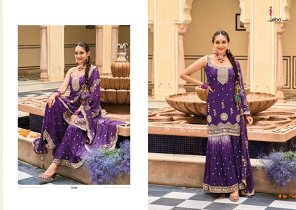 Eba Lifestyle Alfaaz Wedding Wear Embroidery Work Kurti Plazo
