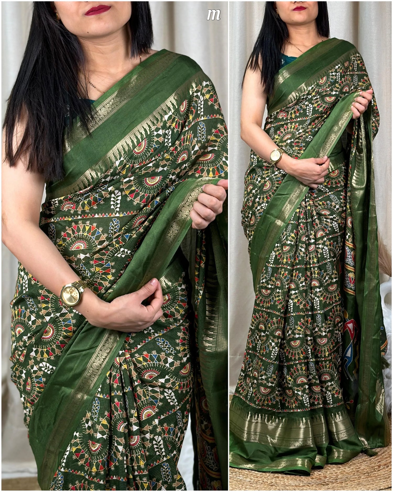 Beautiful Designer Chaitra Kalamkari Print Saree (699X07)