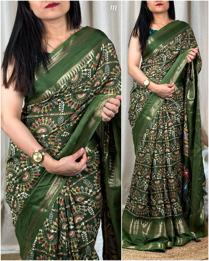 Beautiful Designer Chaitra Kalamkari Print Saree (699X07)