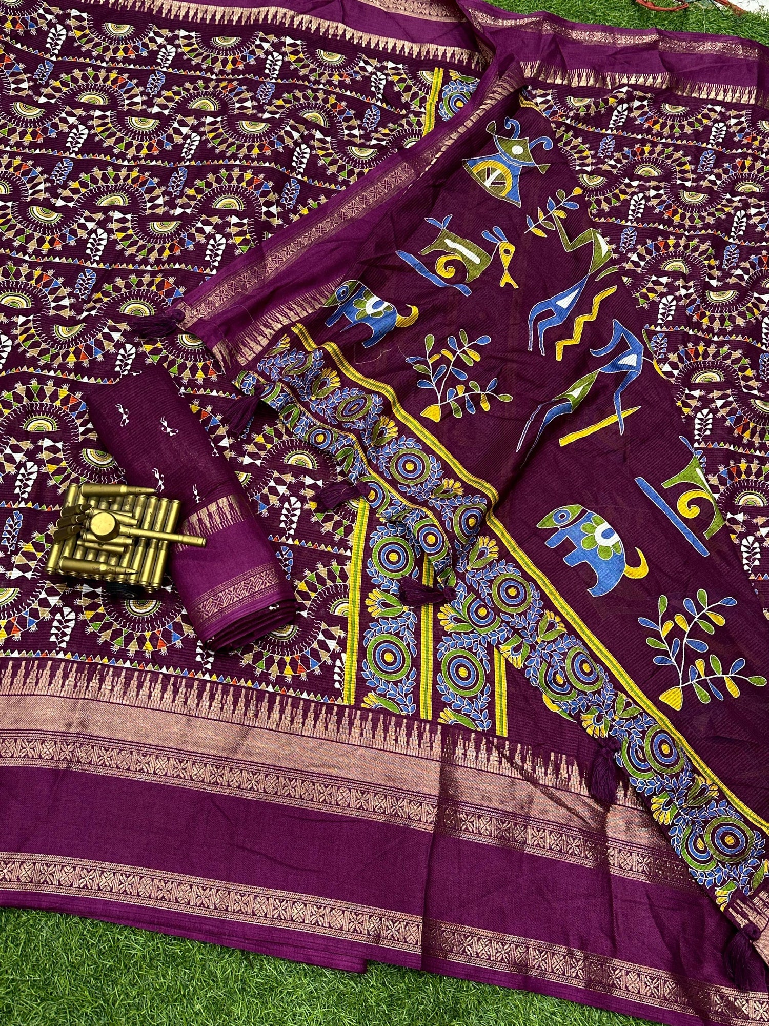 Beautiful Designer Chaitra Kalamkari Print Saree (699X07)