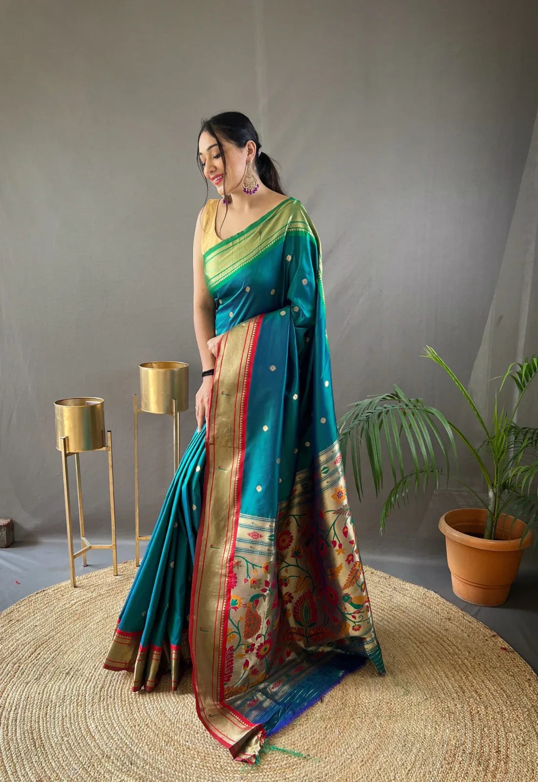 Beautiful Designer Kamal Paithani Weaving Saree