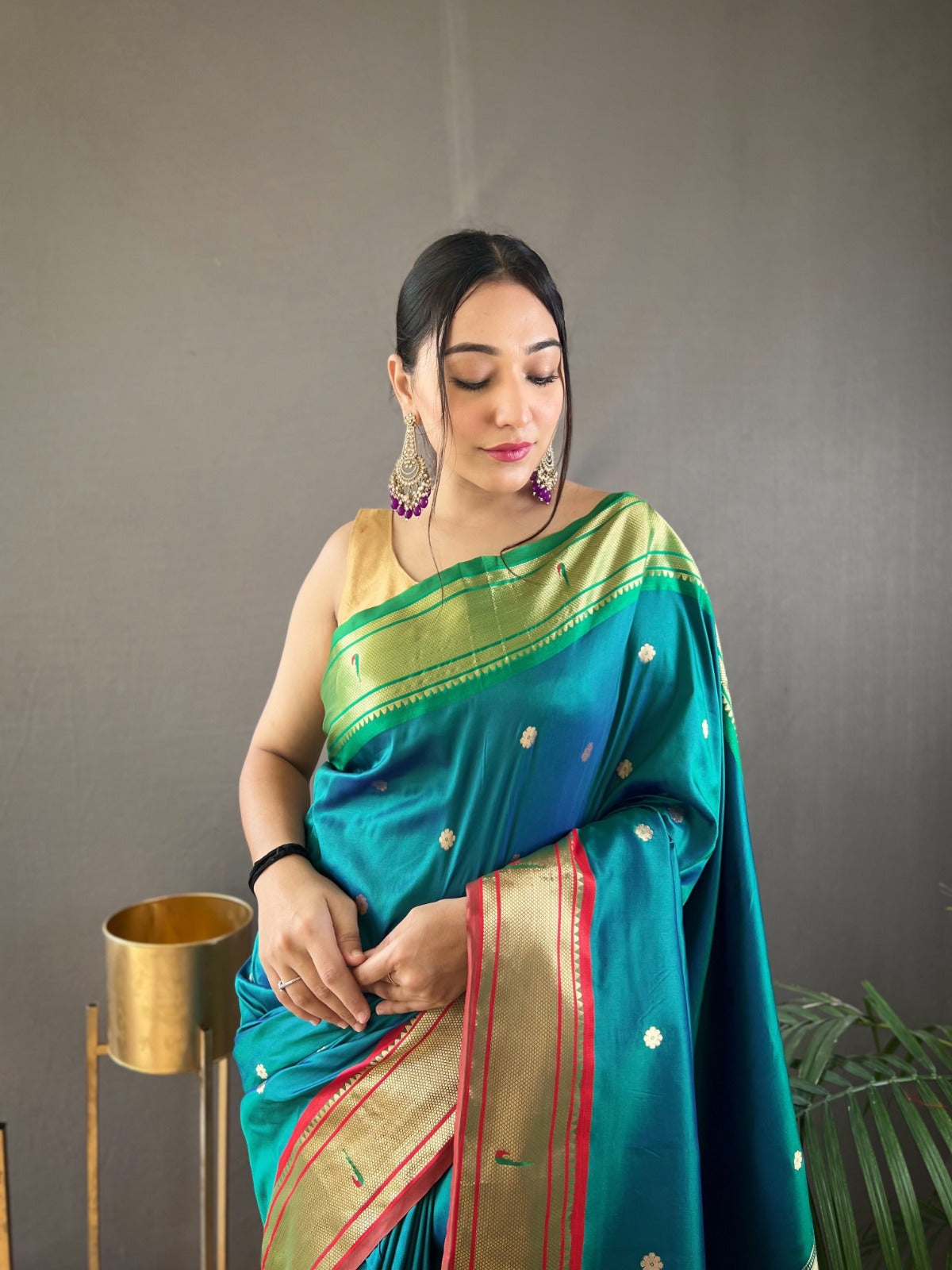 Beautiful Designer Kamal Paithani Weaving Saree