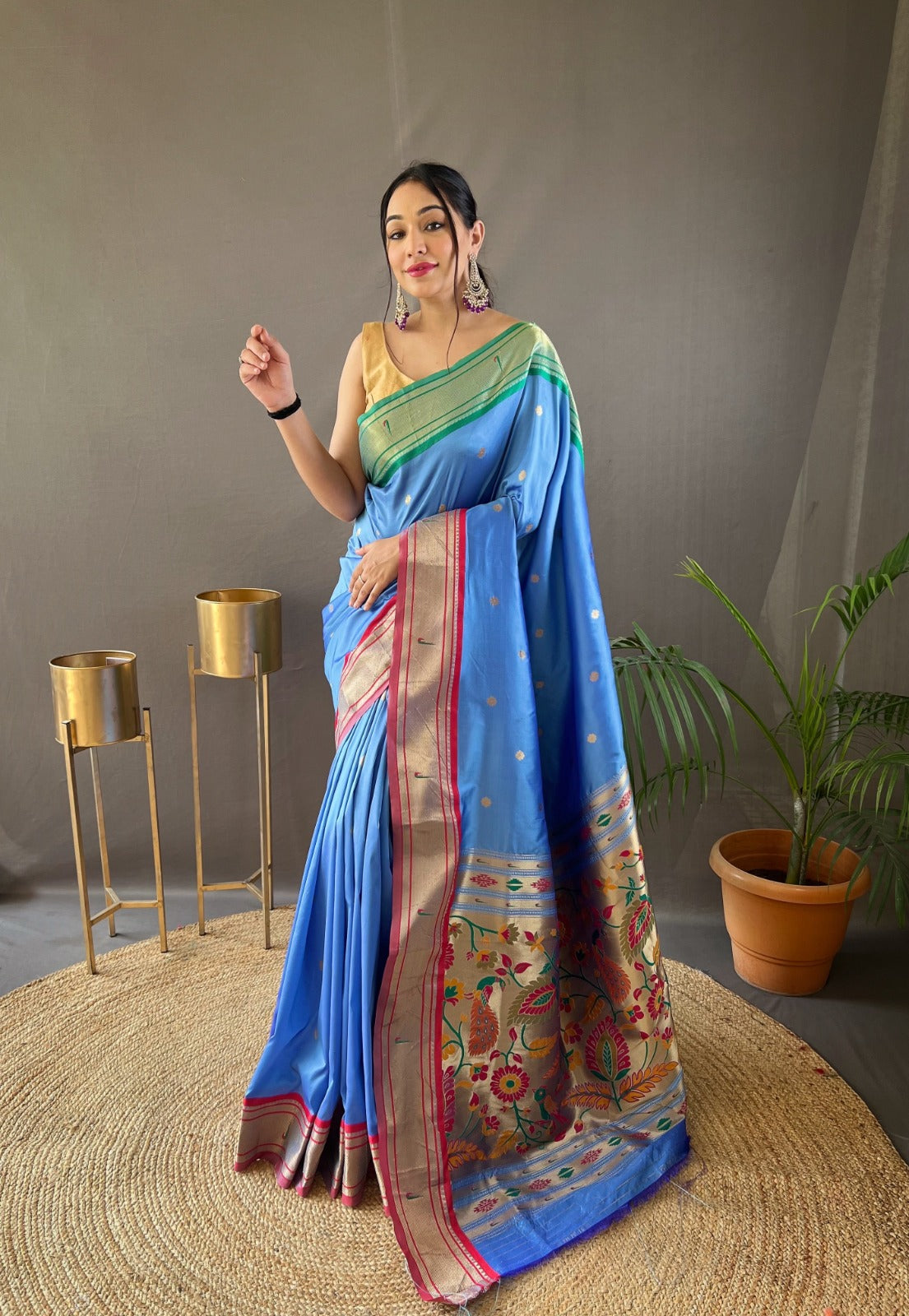 Beautiful Designer Kamal Paithani Weaving Saree