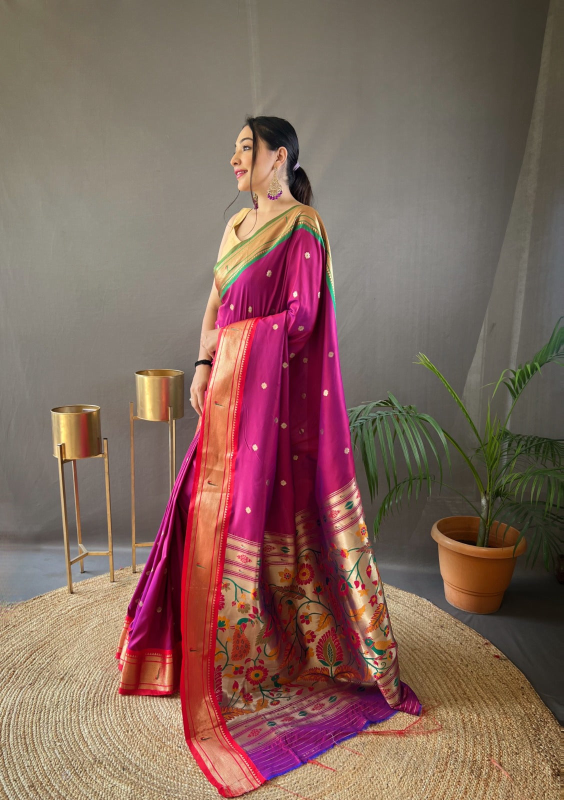 Beautiful Designer Kamal Paithani Weaving Saree