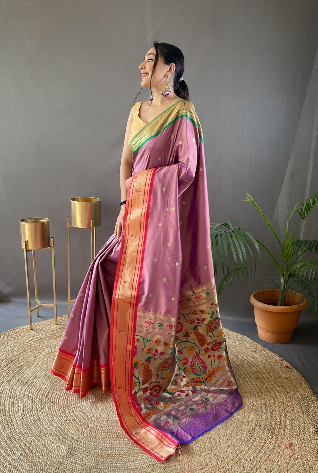 Beautiful Designer Kamal Paithani Weaving Saree