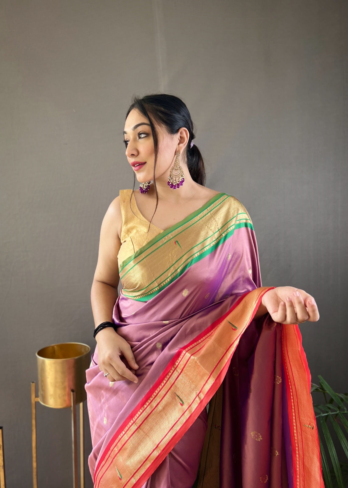 Beautiful Designer Kamal Paithani Weaving Saree