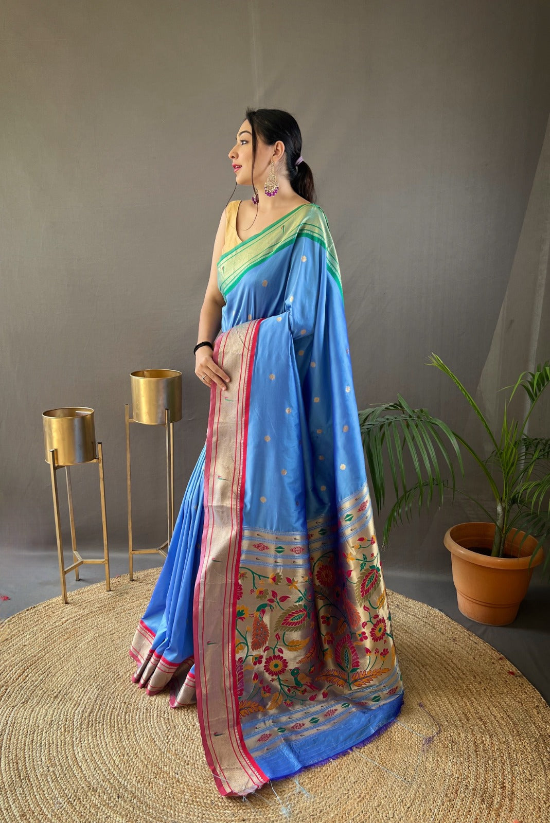 Beautiful Designer Kamal Paithani Weaving Saree