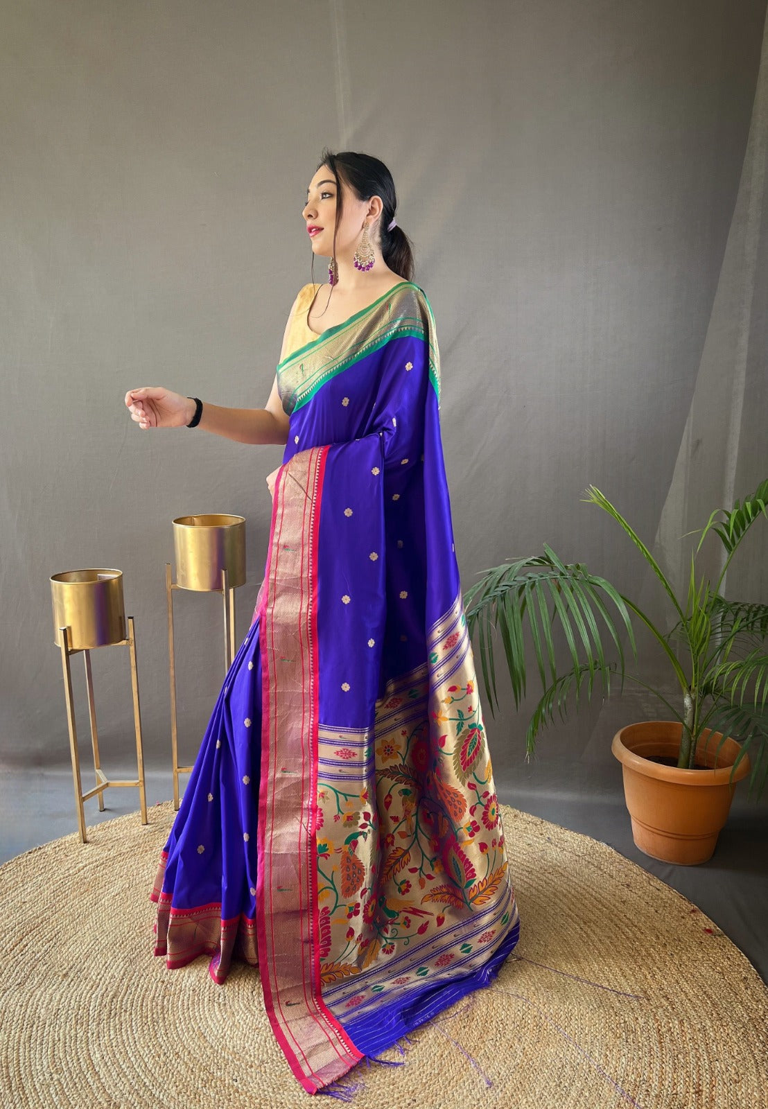 Beautiful Designer Kamal Paithani Weaving Saree