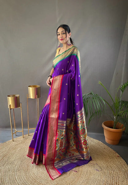Beautiful Designer Kamal Paithani Weaving Saree