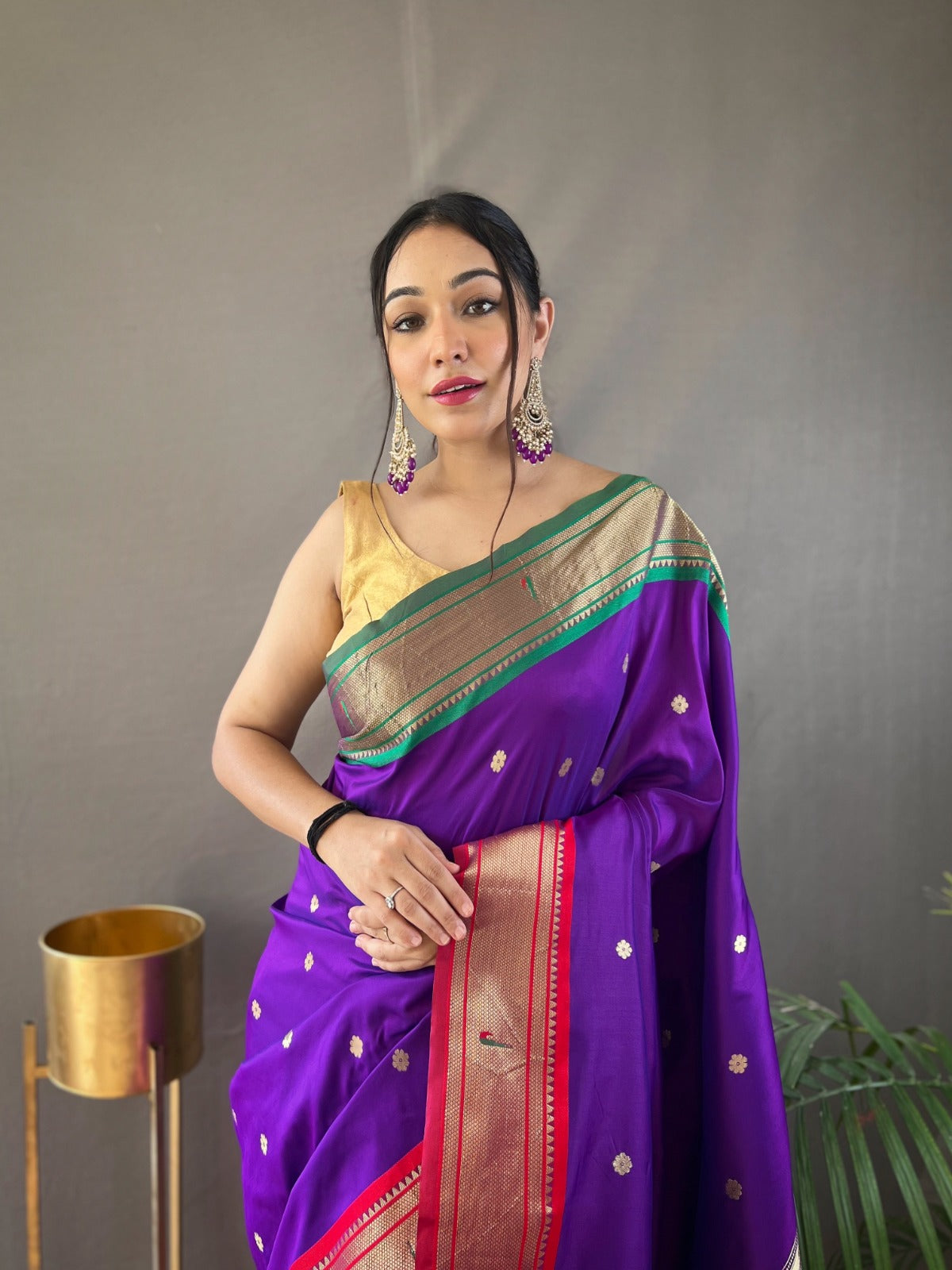 Beautiful Designer Kamal Paithani Weaving Saree