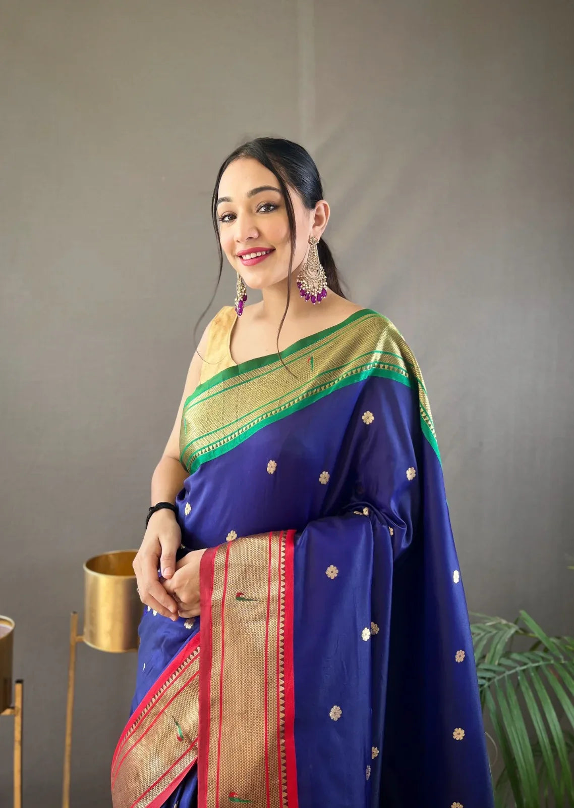 Beautiful Designer Kamal Paithani Weaving Saree