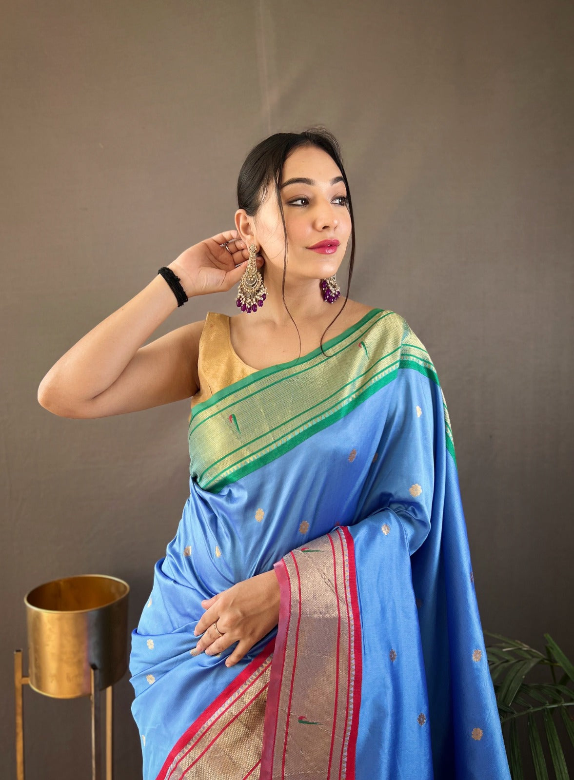 Beautiful Designer Kamal Paithani Weaving Saree