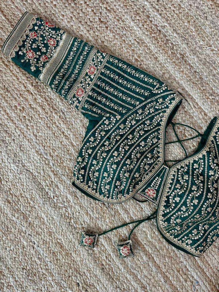 Designer Karishma 21 Inch Long Sleeves Bridal Blouse