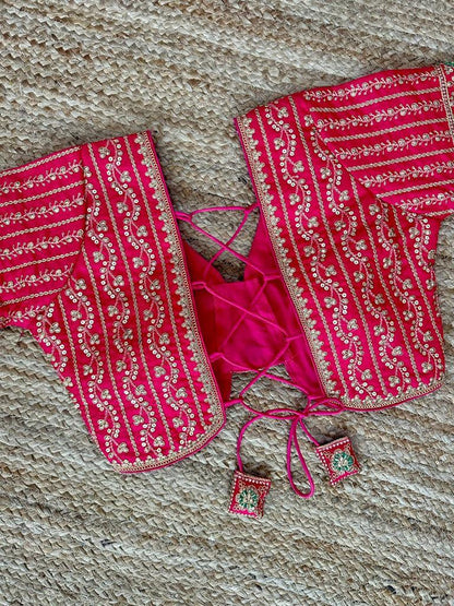Designer Karishma 21 Inch Long Sleeves Bridal Blouse