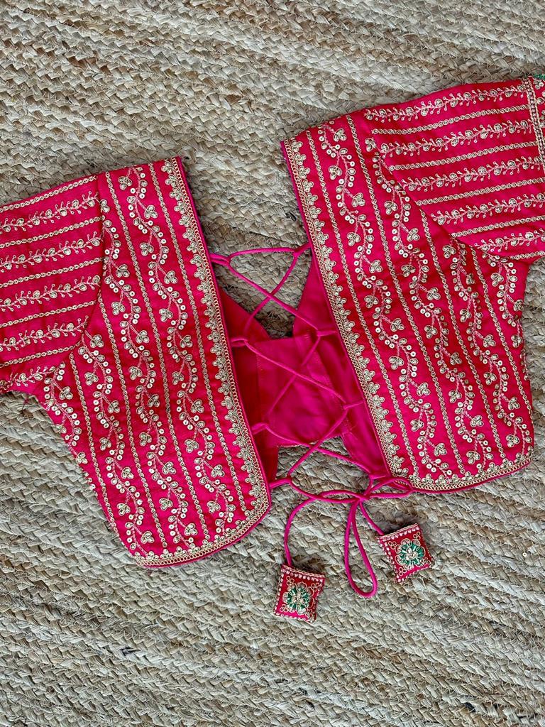 Designer Karishma 21 Inch Long Sleeves Bridal Blouse