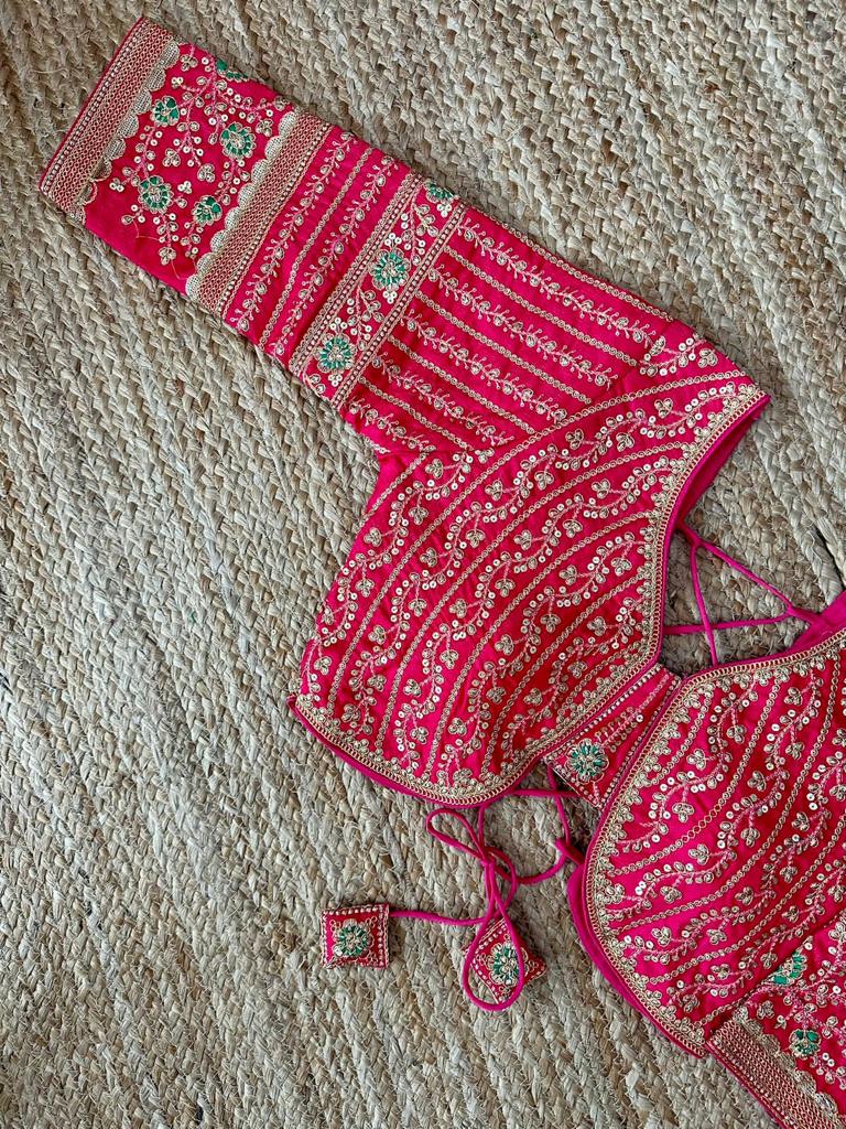 Designer Karishma 21 Inch Long Sleeves Bridal Blouse