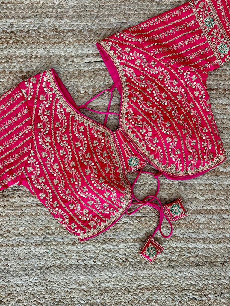 Designer Karishma 21 Inch Long Sleeves Bridal Blouse