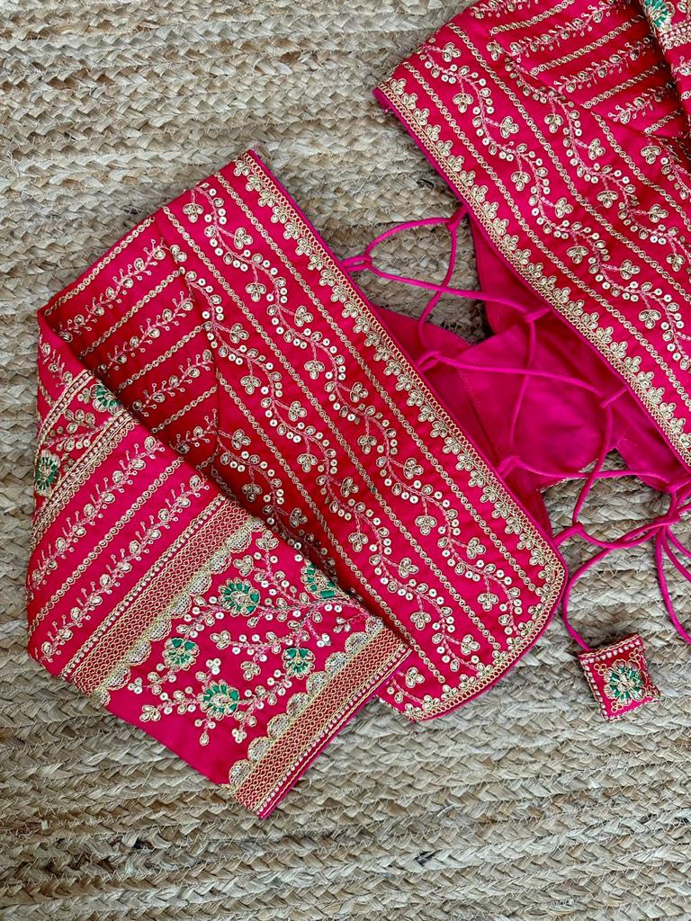 Designer Karishma 21 Inch Long Sleeves Bridal Blouse