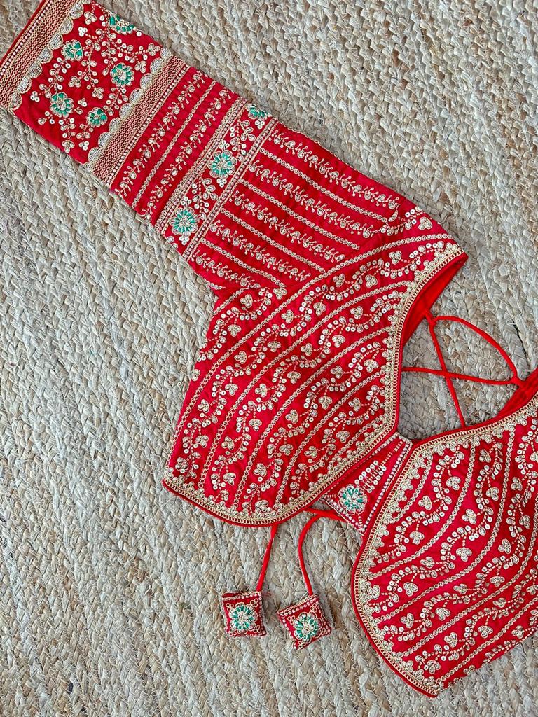 Designer Karishma 21 Inch Long Sleeves Bridal Blouse