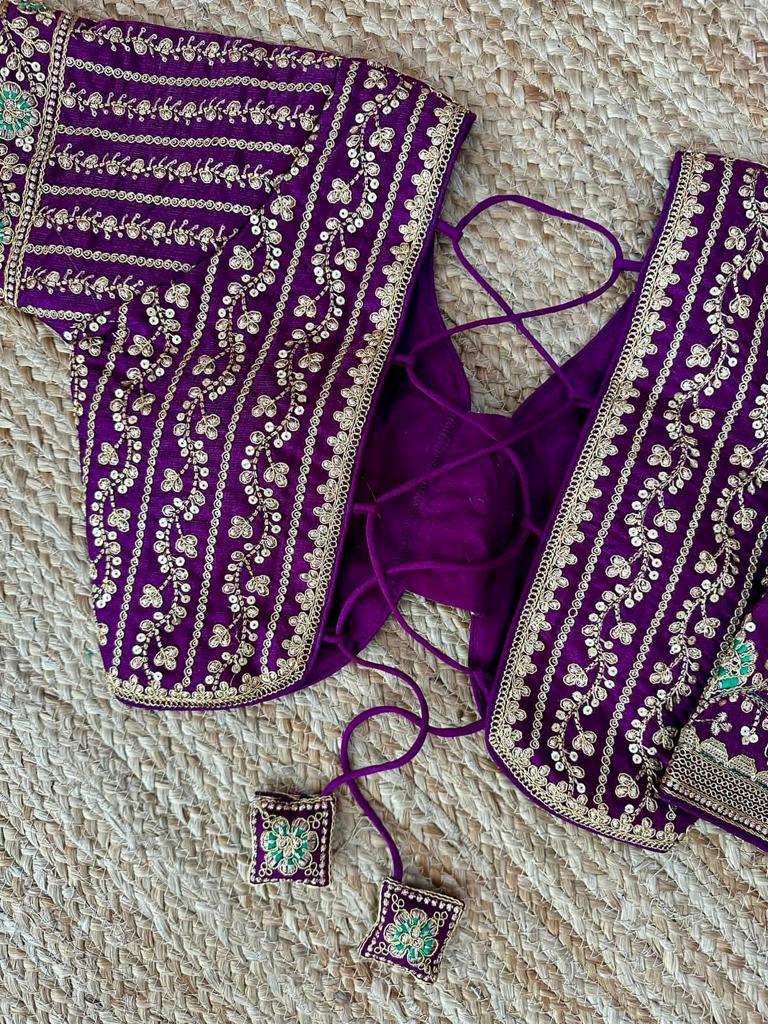 Designer Karishma 21 Inch Long Sleeves Bridal Blouse