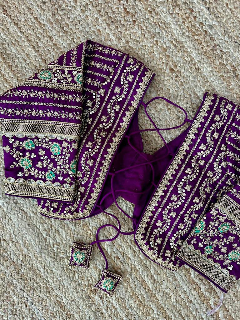 Designer Karishma 21 Inch Long Sleeves Bridal Blouse