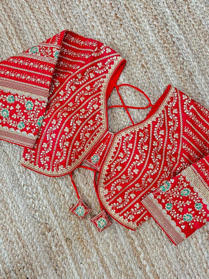Designer Karishma 21 Inch Long Sleeves Bridal Blouse