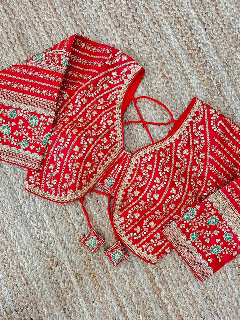 Designer Karishma 21 Inch Long Sleeves Bridal Blouse