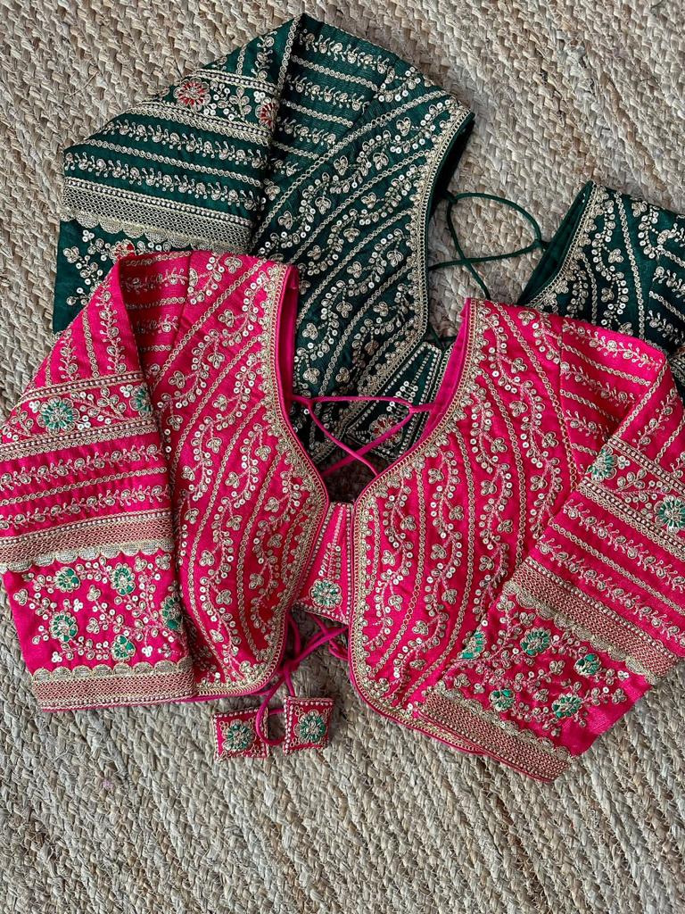 Designer Karishma 21 Inch Long Sleeves Bridal Blouse