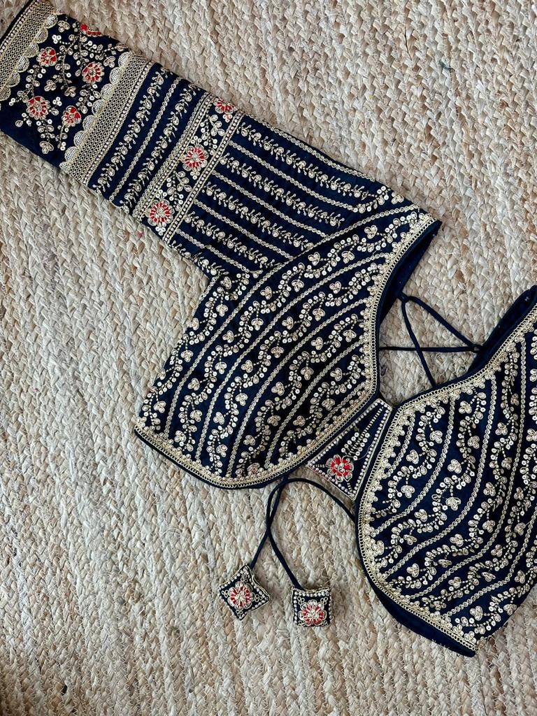 Designer Karishma 21 Inch Long Sleeves Bridal Blouse