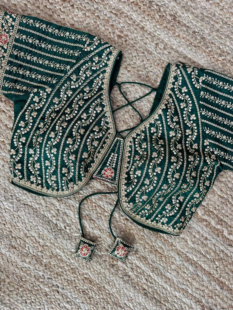 Designer Karishma 21 Inch Long Sleeves Bridal Blouse