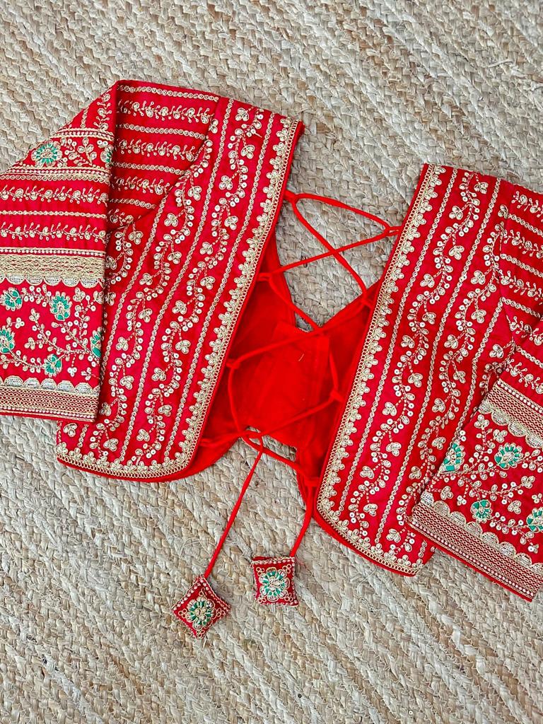 Designer Karishma 21 Inch Long Sleeves Bridal Blouse