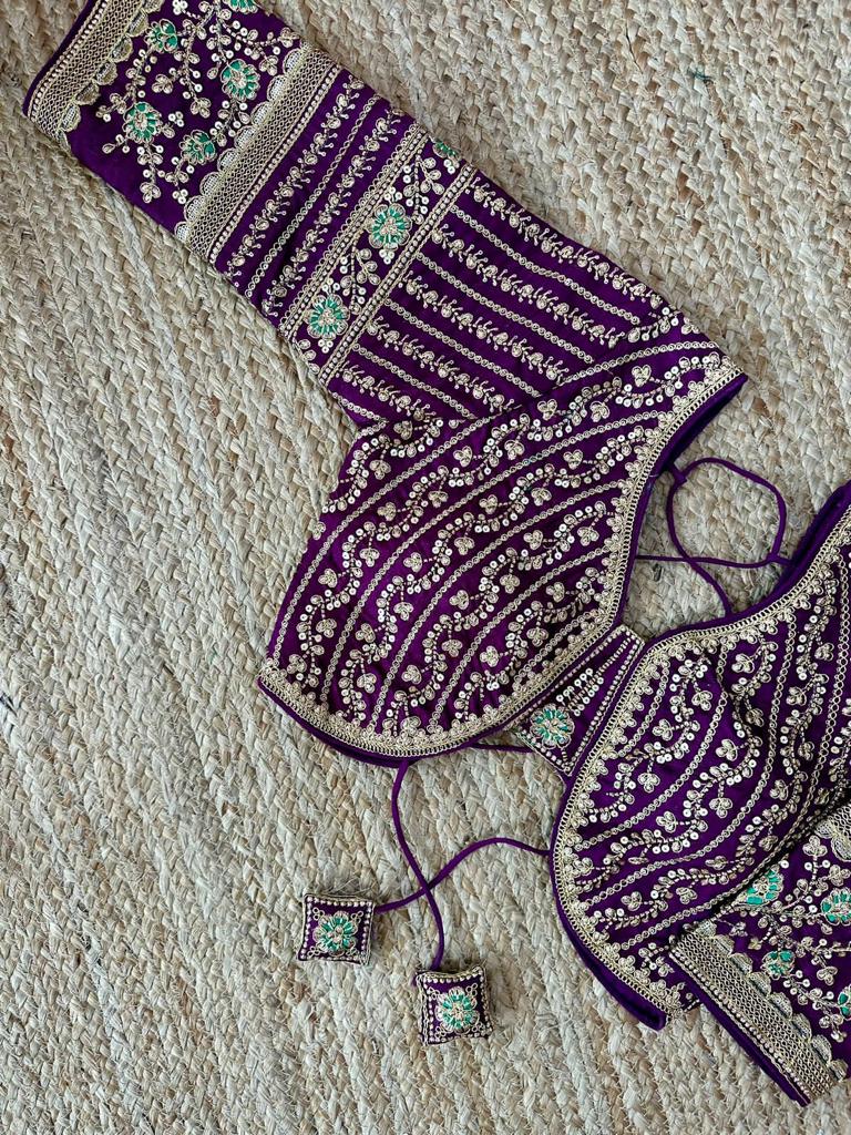 Designer Karishma 21 Inch Long Sleeves Bridal Blouse