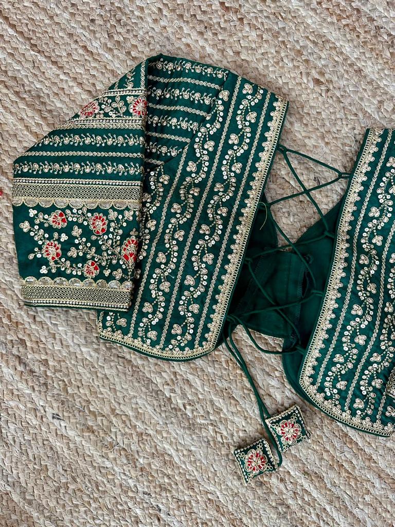 Designer Karishma 21 Inch Long Sleeves Bridal Blouse